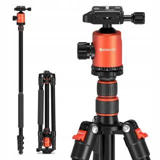 GEEKOTO DSLR Camerastatief 200cm Aluminium Monopod 360 Panorama 8kg — miniatuur 1