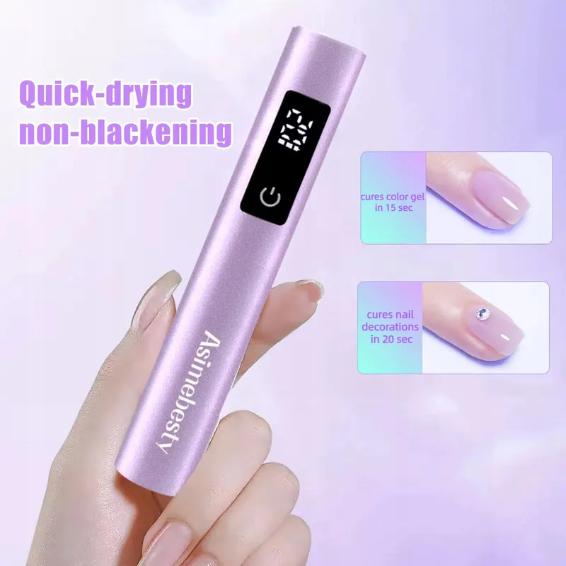 ASIMEBESTY Mini UV LED Nagellamp met Standaard Paars — foto 7