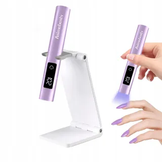 ASIMEBESTY Mini UV LED Nagellamp met Standaard Paars — miniatuur 1