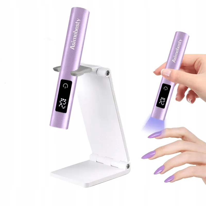 ASIMEBESTY Mini UV LED Nagellamp met Standaard Paars — foto 1