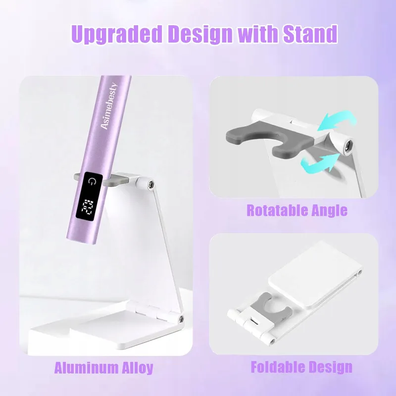 ASIMEBESTY Mini UV LED Nagellamp met Standaard Paars — foto 5