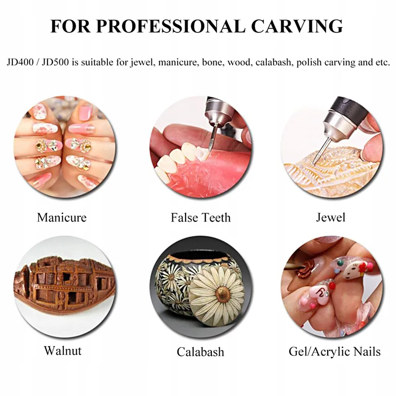 JSDA JD5500 Professionele Nagelfrees 35000rpm Manicure Pedicure — foto 6