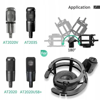 RIGYCH AT2020 Verstelbare Microfoonarm Met Klemmen En Schuimkap — miniatuur 2