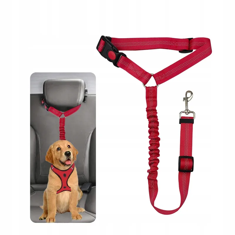 SWAUSWAUK Autogordel voor Honden Rood — foto 1
