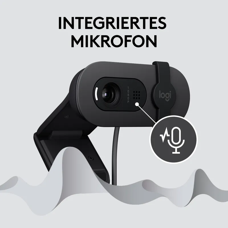LOGITECH Brio 100 Webcam Full HD Vergaderingen en Streaming USB-A — foto 6