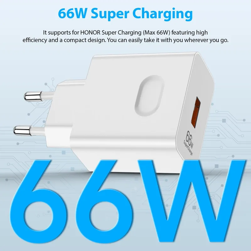 HUAWEI HONOR Supercharge Snellader 66W USB C Kabel Honor 90 80 70 — foto 2