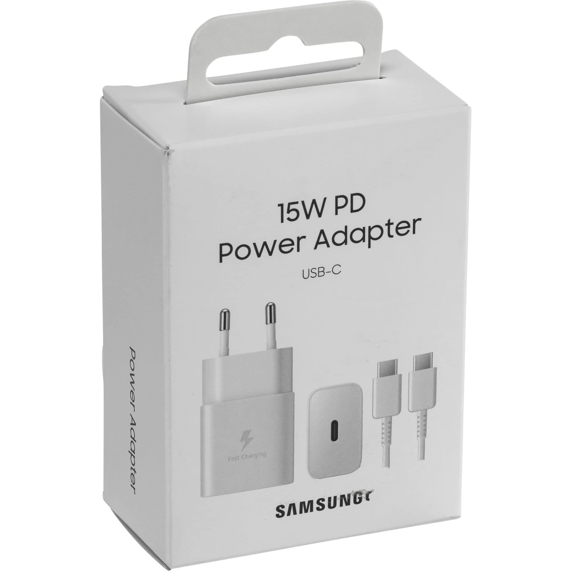 Snellader Telefoon 15W USB Type-C met Datakabel Wit
