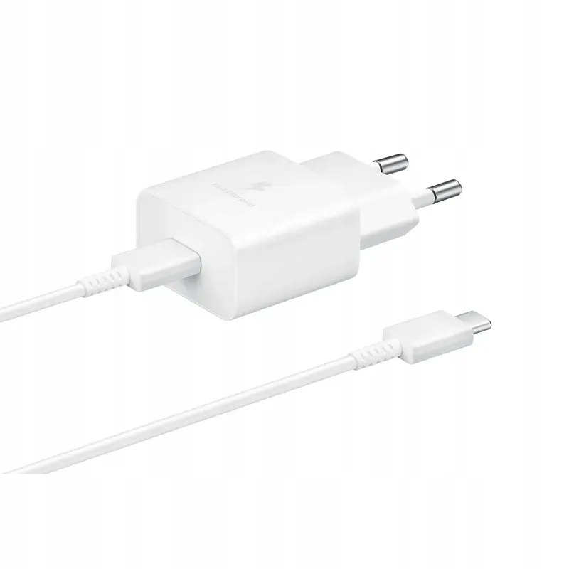 Snellader Telefoon 15W USB Type-C met Datakabel Wit — foto 8