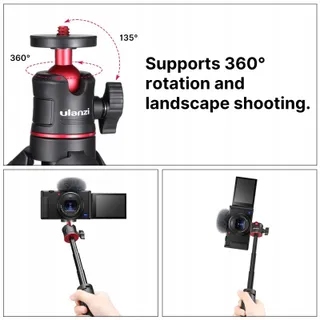ULANZI MT-08 Compact Reisstatief Mini Sony Canon Fujifilm — miniatuur 3