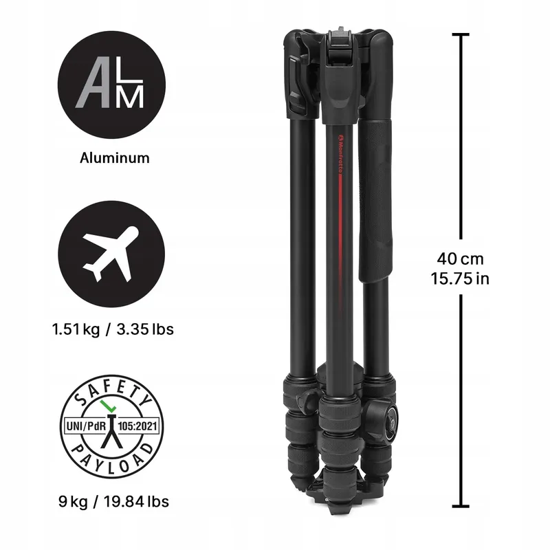 MANFROTTO Befree Advanced AS Reisstatief Compact Aluminium DSLR — foto 2