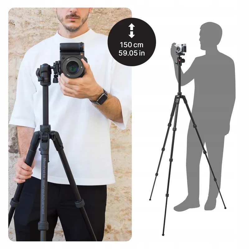 MANFROTTO Befree Advanced AS Reisstatief Compact Aluminium DSLR — foto 3