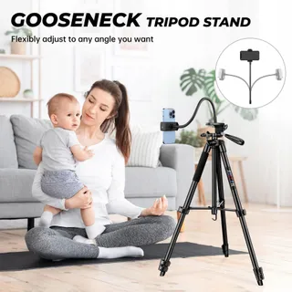 JOILCAN Zwanenhals Statief 172cm Lichtgewicht Aluminium Telefoon Camera — miniatuur 3