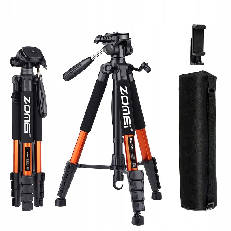 ZOMEI Statief 188cm Camera Telefoon Projector Versie 3 Oranje — foto 1