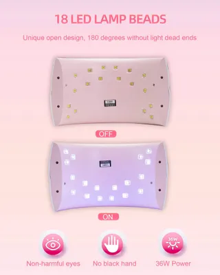 SUNUV UV LED Nagellamp Timer LCD Display — miniatuur 3