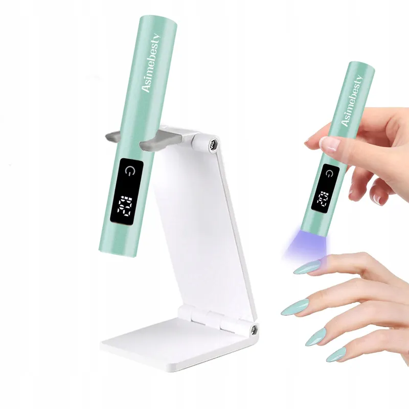ASIMEBESTY Mini UV LED Nagellamp Oplaadbaar Groen — foto 1