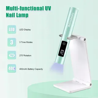 ASIMEBESTY Mini UV LED Nagellamp Oplaadbaar Groen — miniatuur 2