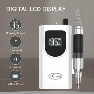 Kredioo Elektrische Nagelfrees 35000rpm Manicureset — miniatuur 3