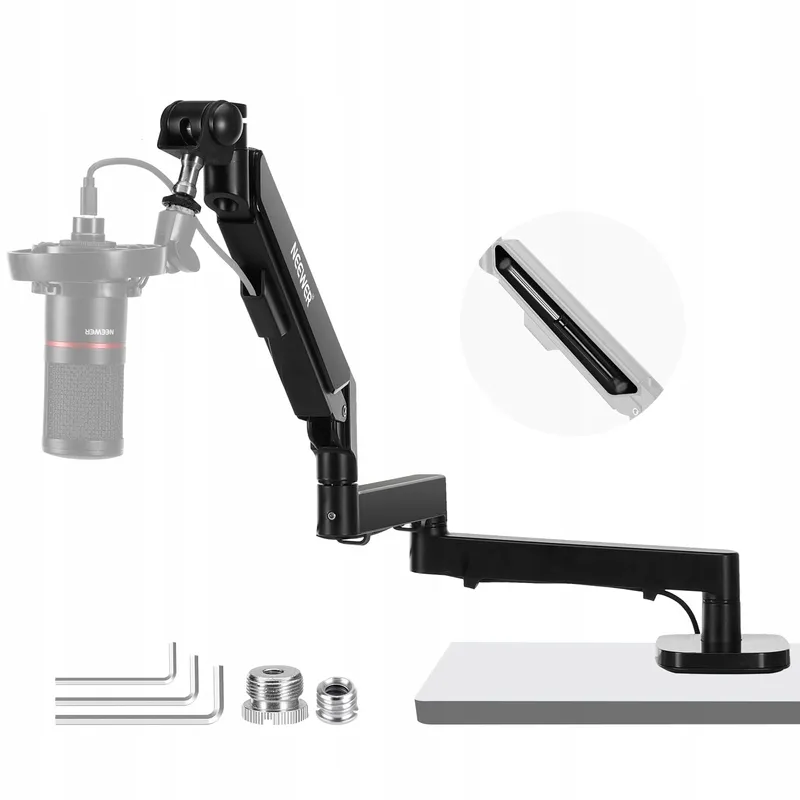 NEEWER Laag Profiel Microfoonarm 360° Shure Blue Yeti Podcast — foto 1