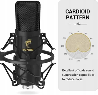 TONOR XLR Condensatormicrofoon Professioneel Studio Podcast TC20 — miniatuur 4