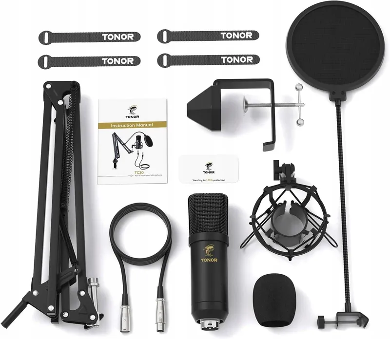 TONOR XLR Condensatormicrofoon Professioneel Studio Podcast TC20 — foto 6
