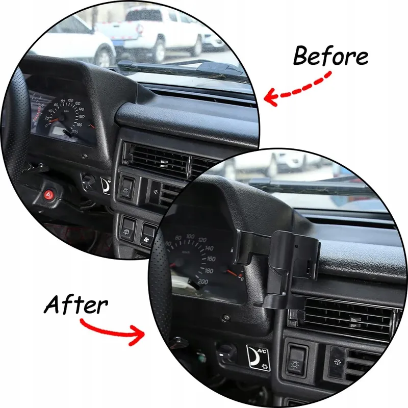 DIYUCAR Autohouder Telefoon GPS Voor Lada Niva iPhone Huawei Xiaomi — foto 3