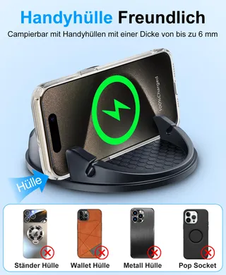 BEEASY 15W Draadloze Autolader Telefoonhouder Voor iPhone Samsung Huawei — miniatuur 6