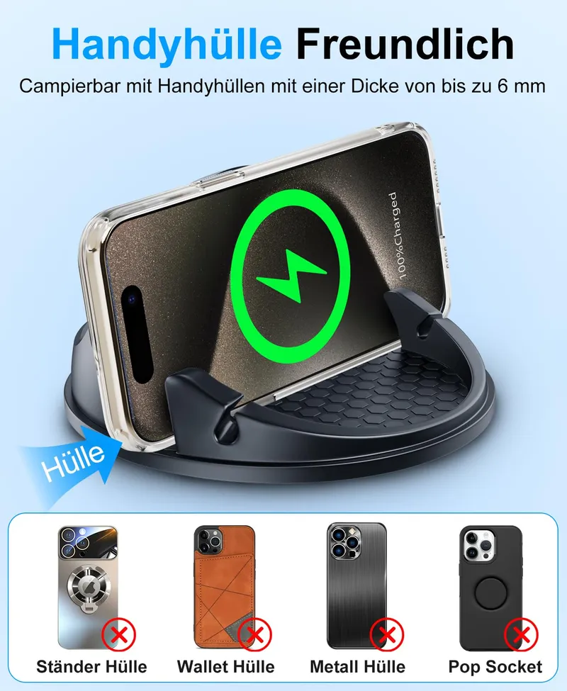 BEEASY 15W Draadloze Autolader Telefoonhouder Voor iPhone Samsung Huawei — foto 6