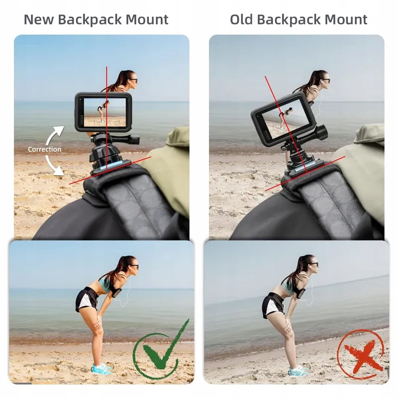 SUREWO Rugzak Schouderband Houder Voor GoPro Hero DJI Osmo Actiecamera's — foto 3