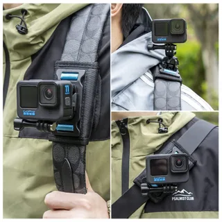 SUREWO Rugzak Schouderband Houder Voor GoPro Hero DJI Osmo Actiecamera's — miniatuur 6