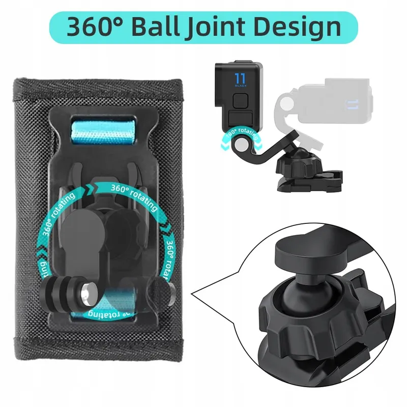 SUREWO Rugzak Schouderband Houder Voor GoPro Hero DJI Osmo Actiecamera's — foto 2