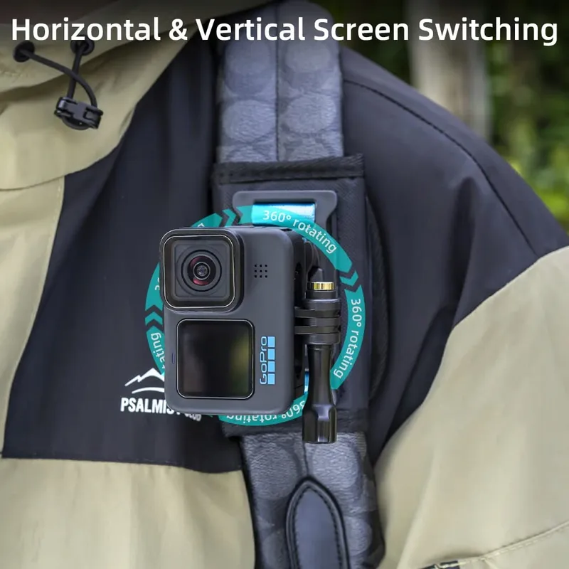 SUREWO Rugzak Schouderband Houder Voor GoPro Hero DJI Osmo Actiecamera's — foto 4