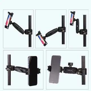 PEASTREX Microfoonstandaard Telefoonhouder 360 Voor Smartphones 3,5-7 Inch — miniatuur 8