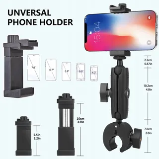 PEASTREX Microfoonstandaard Telefoonhouder 360 Voor Smartphones 3,5-7 Inch — miniatuur 6