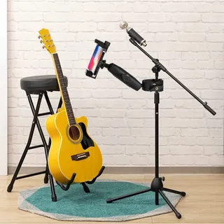 PEASTREX Microfoonstandaard Telefoonhouder 360 Voor Smartphones 3,5-7 Inch — miniatuur 7