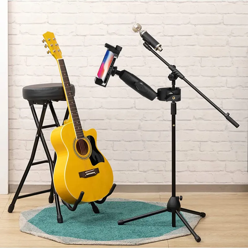 PEASTREX Microfoonstandaard Telefoonhouder 360 Voor Smartphones 3,5-7 Inch — foto 7