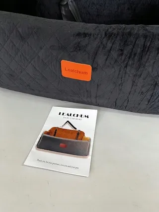 LEALCHUM Grote Hondenautostoel Memory Foam Met Zijvak — miniatuur 9