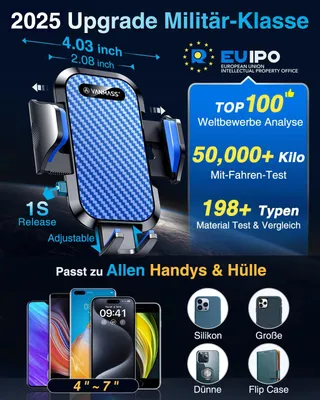 VANMASS Telefoonhouder Auto 2025 Voorruit en Ventilatie — miniatuur 4