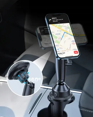 EXELIQ MagSafe Autohouder Bekerhouder iPhone 15 14 Pro Max Android — miniatuur 6