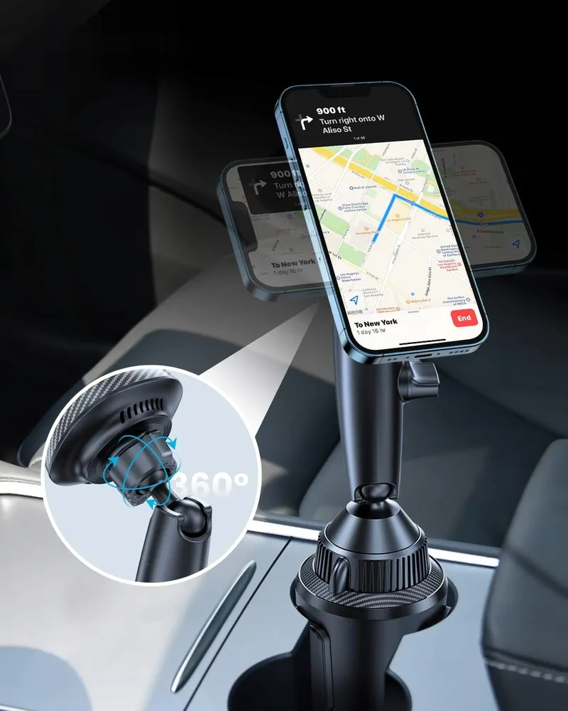 EXELIQ MagSafe Autohouder Bekerhouder iPhone 15 14 Pro Max Android — foto 6