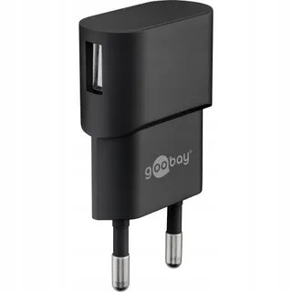 GOOBAY USB Thuislader 5W 1A Zwart voor Smartphones — miniatuur 1