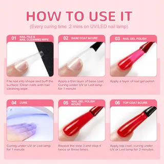 PEACECOLOR Gel Nagellak Set UV Lamp 35 Kleuren — miniatuur 9