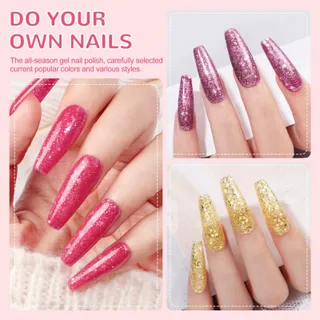 PEACECOLOR Gel Nagellak Set UV Lamp 35 Kleuren — miniatuur 2