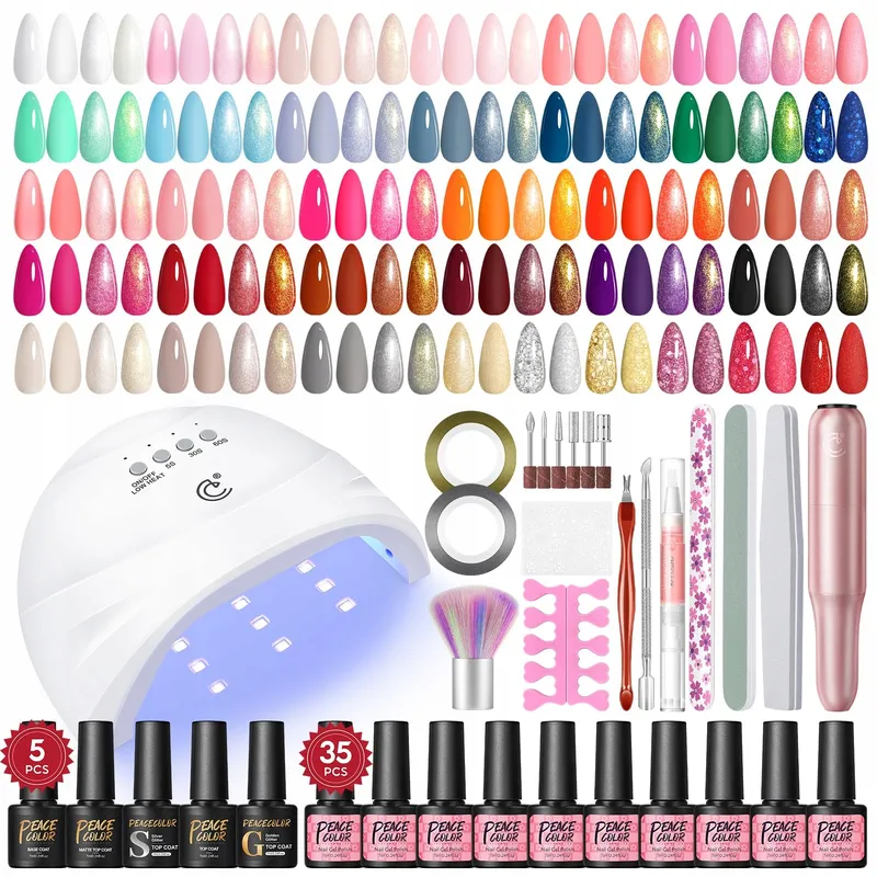 PEACECOLOR Gel Nagellak Set UV Lamp 35 Kleuren — foto 1