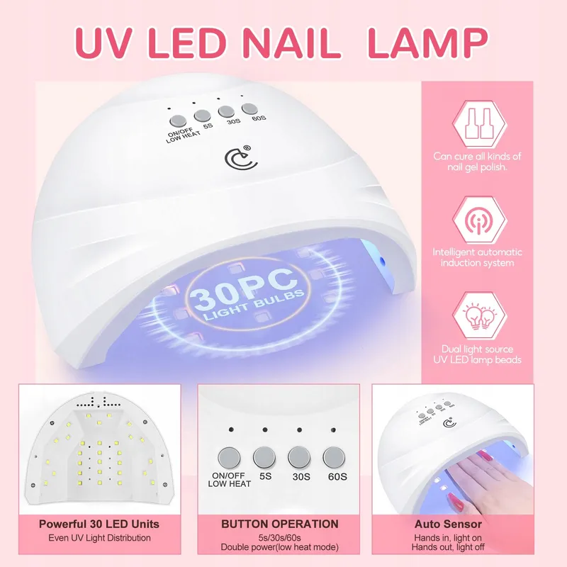 PEACECOLOR Gel Nagellak Set UV Lamp 35 Kleuren — foto 5