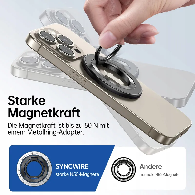 SYNCWIRE Magnetische Telefoonhouder 360° iPhone 15 14 13 12 — foto 5