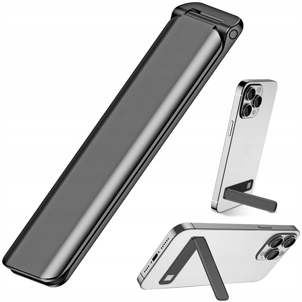 KINIZUXI Ultradunne Telefoonstandaard Aluminium Verstelbaar Zwart