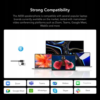 NOUROM A05B Bluetooth Conferentieluidspreker Kantoor Reizen — miniatuur 7