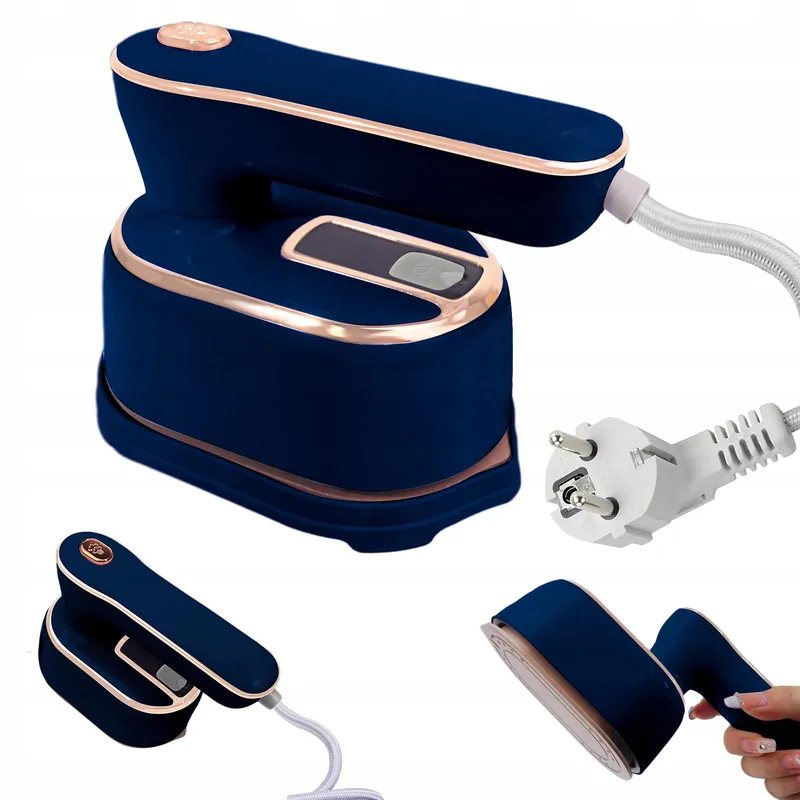 Mini Opvouwbaar Reisstoomstrijkijzer 1000W Blauw — foto 1