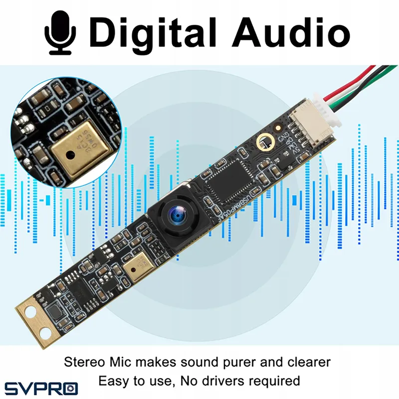 SVPRO USB Camera 8MP Microfoon Groothoek 4K Laser PC Raspberry Pi — foto 2