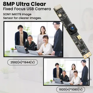 SVPRO USB Camera 8MP Microfoon Groothoek 4K Laser PC Raspberry Pi — miniatuur 8